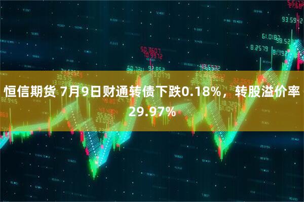 恒信期货 7月9日财通转债下跌0.18%，转股溢价率29.97%
